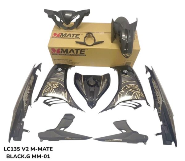 LC135 V2 (M-MATE) COVER SET ( STICKER TAMPAL) NO TANAM