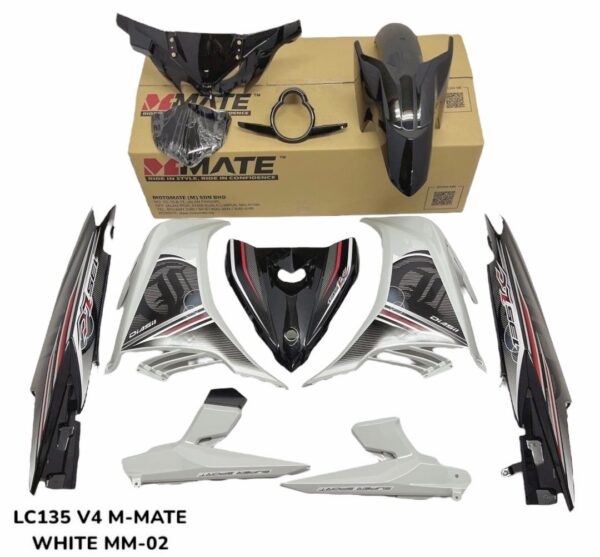 LC135 V4 (M-MATE) COVER SET ( STICKER TAMPAL) NO TANAM