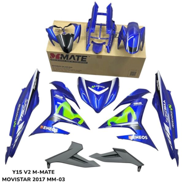 Y15ZR (V2) (M-MATE) COVER SET ( STICKER TAMPAL) NO TANAM
