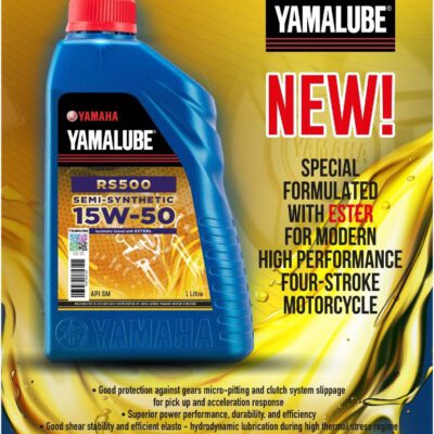 YAMALUBE RS500 SEMI SYNTHETIC 15W50 ENGINE OIL 1 LITRE (90793-AH422)